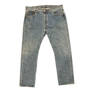 Levi’s 501 Original Fit W38 L32 Blue Button-Fly Jeans
